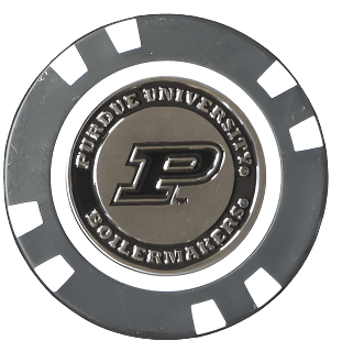 Officially Licensed Purdue Boilermakers Poker Chip Ball Marker - Black Girl Golf