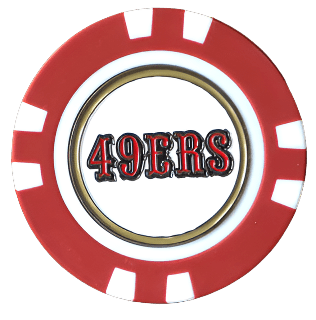 Officially Licensed San Francisco 49ers Poker Chip Ball Marker - Black Girl Golf