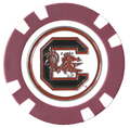 Officially Licensed South Carolina Gamecocks Poker Chip Ball Marker - Black Girl Golf