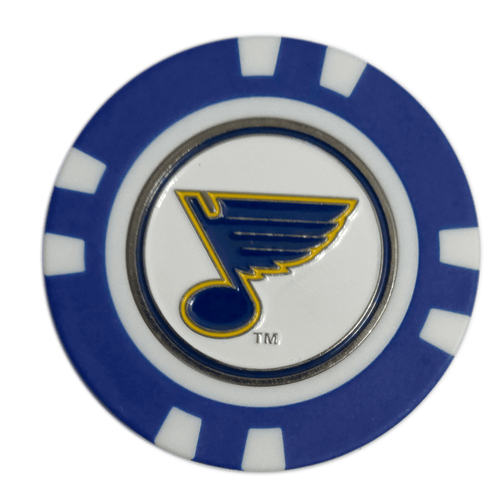 Officially Licensed St. Louis Blues Poker Chip Golf Ball Marker - Black Girl Golf