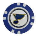 Officially Licensed St. Louis Blues Poker Chip Golf Ball Marker - Black Girl Golf
