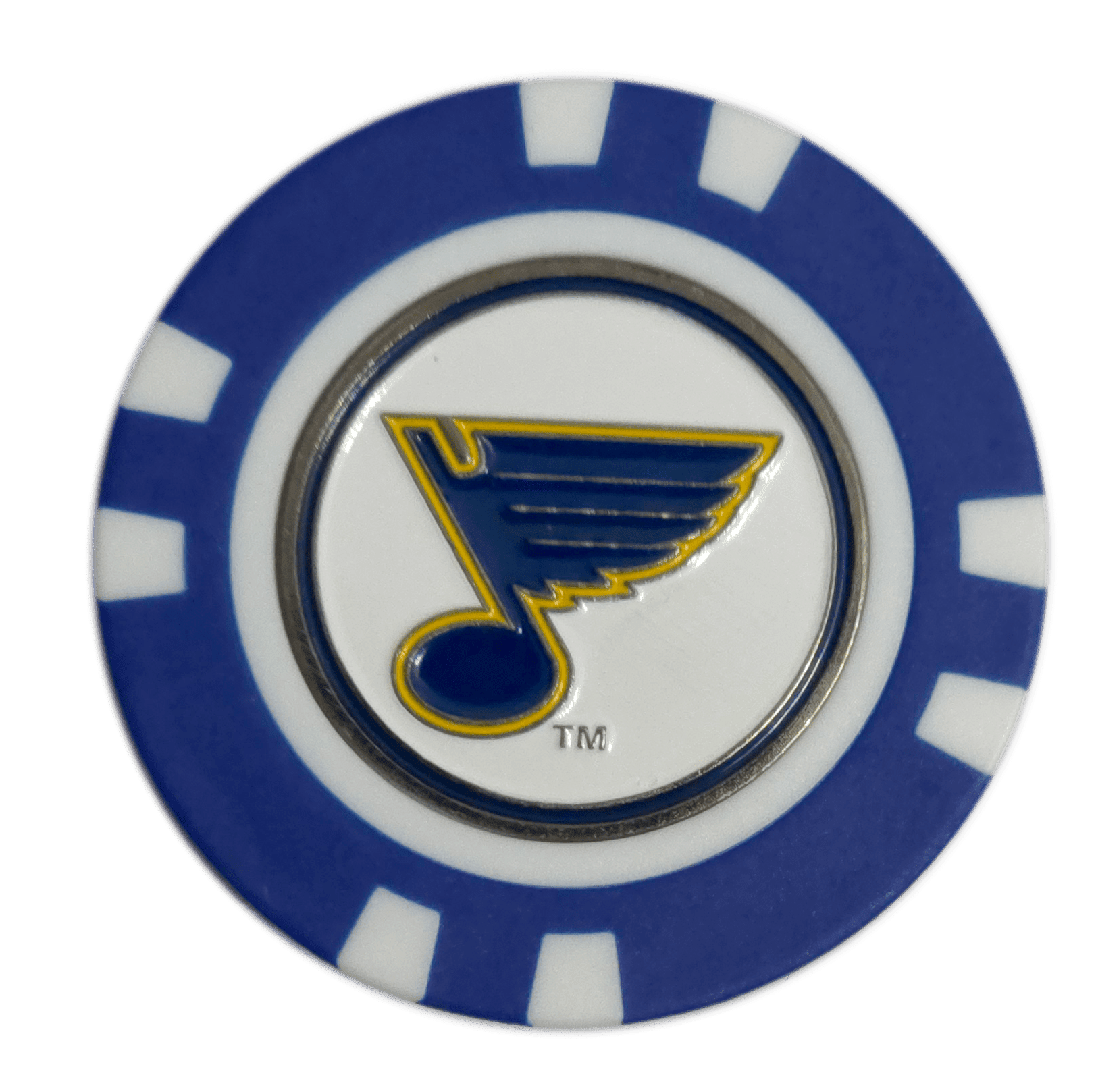 Officially Licensed St. Louis Blues Poker Chip Golf Ball Marker - Black Girl Golf