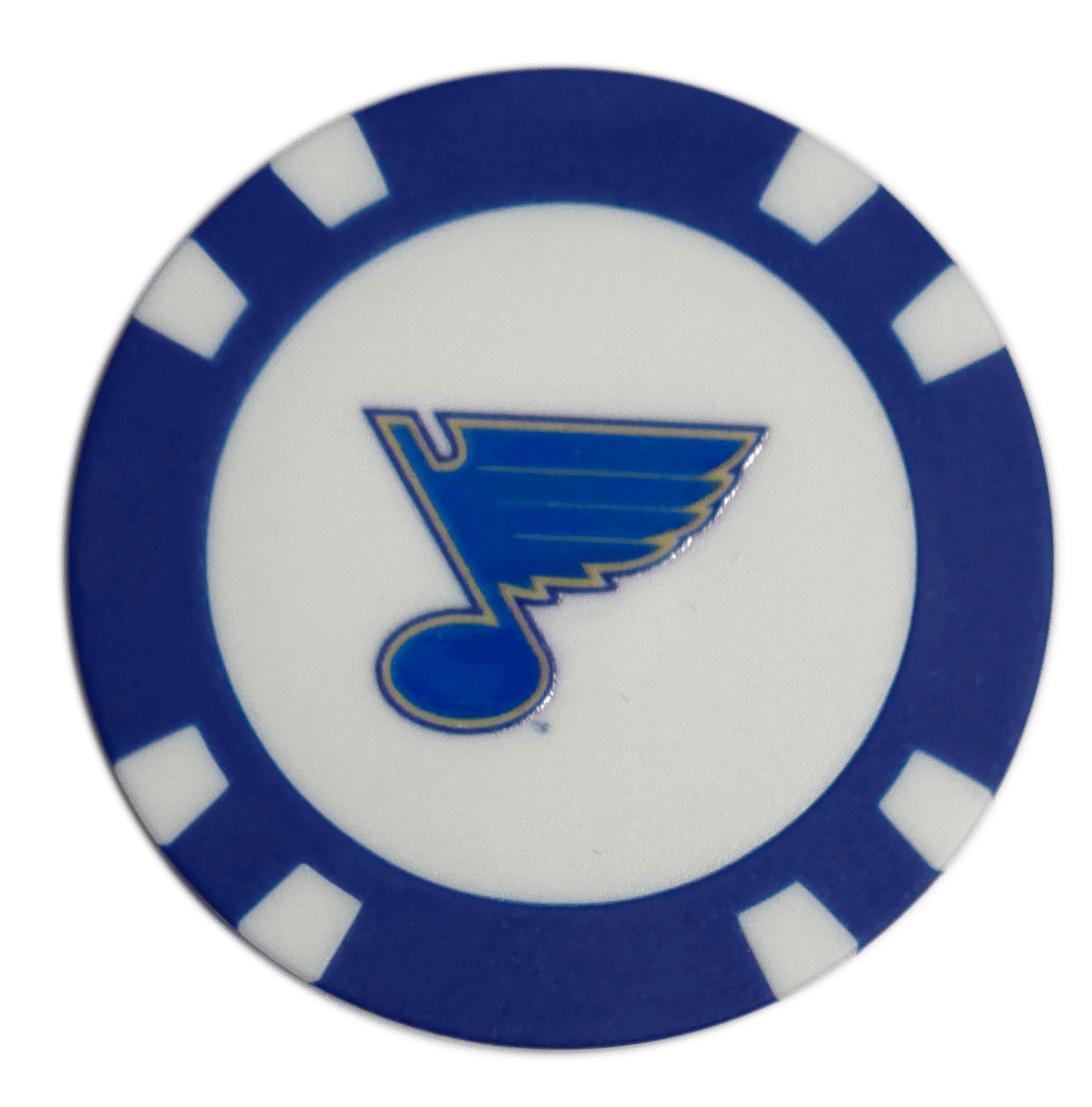 Officially Licensed St. Louis Blues Poker Chip Golf Ball Marker - Black Girl Golf