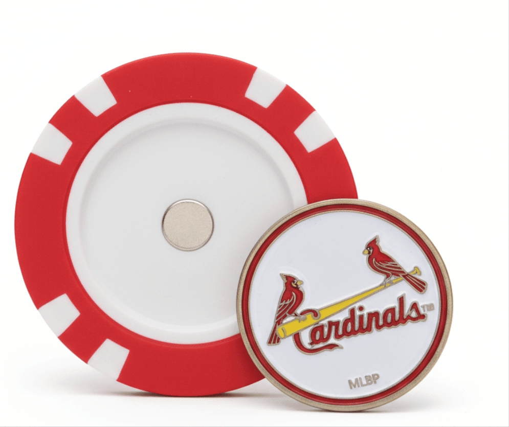 Officially Licensed St. Louis Cardinals Poker Chip Ball Marker - Black Girl Golf