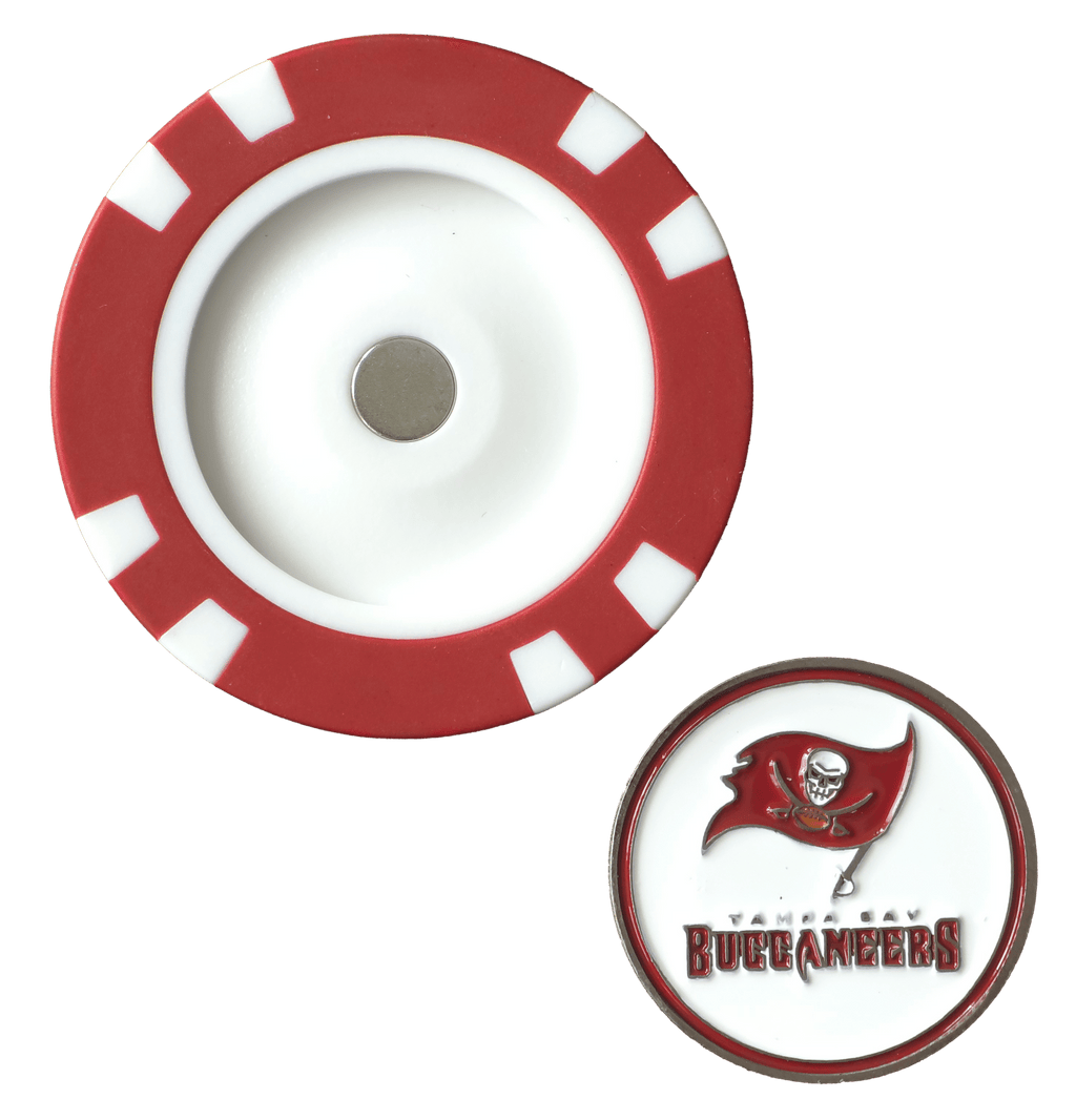 Officially Licensed Tampa Bay Buccaneers Poker Chip Ball Marker - Black Girl Golf