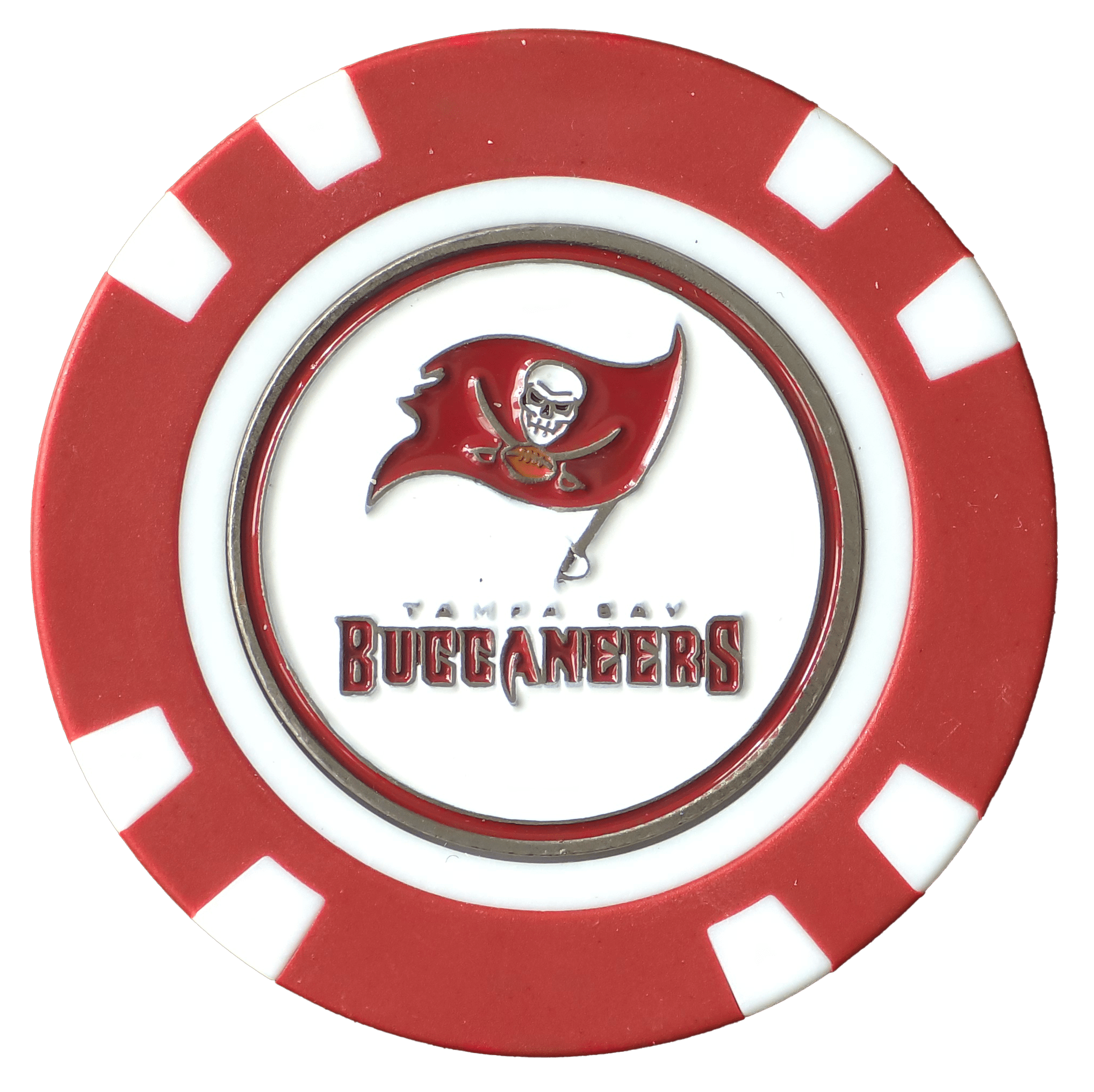 Officially Licensed Tampa Bay Buccaneers Poker Chip Ball Marker - Black Girl Golf