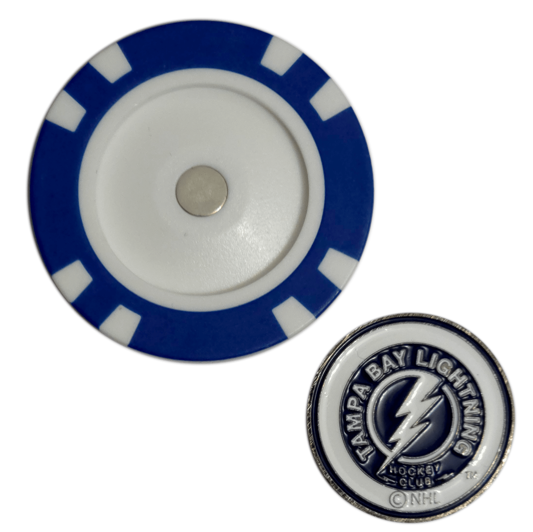 Officially Licensed Tampa Bay Lightning Poker Chip Golf Ball Marker - Black Girl Golf