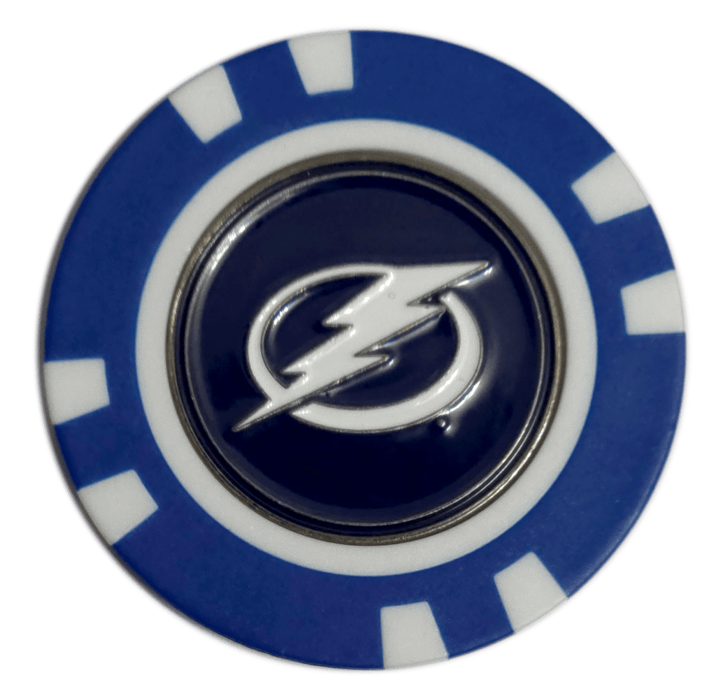 Officially Licensed Tampa Bay Lightning Poker Chip Golf Ball Marker - Black Girl Golf