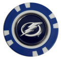 Officially Licensed Tampa Bay Lightning Poker Chip Golf Ball Marker - Black Girl Golf