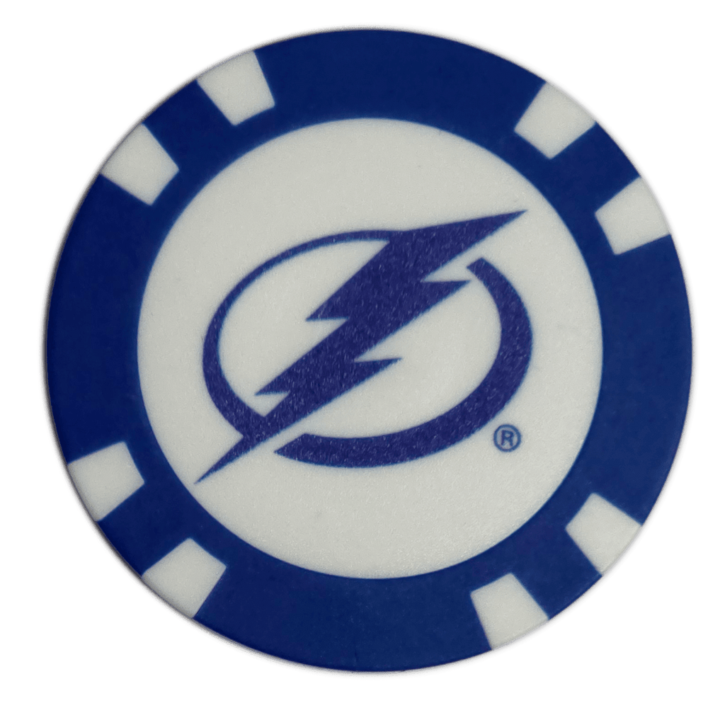 Officially Licensed Tampa Bay Lightning Poker Chip Golf Ball Marker - Black Girl Golf