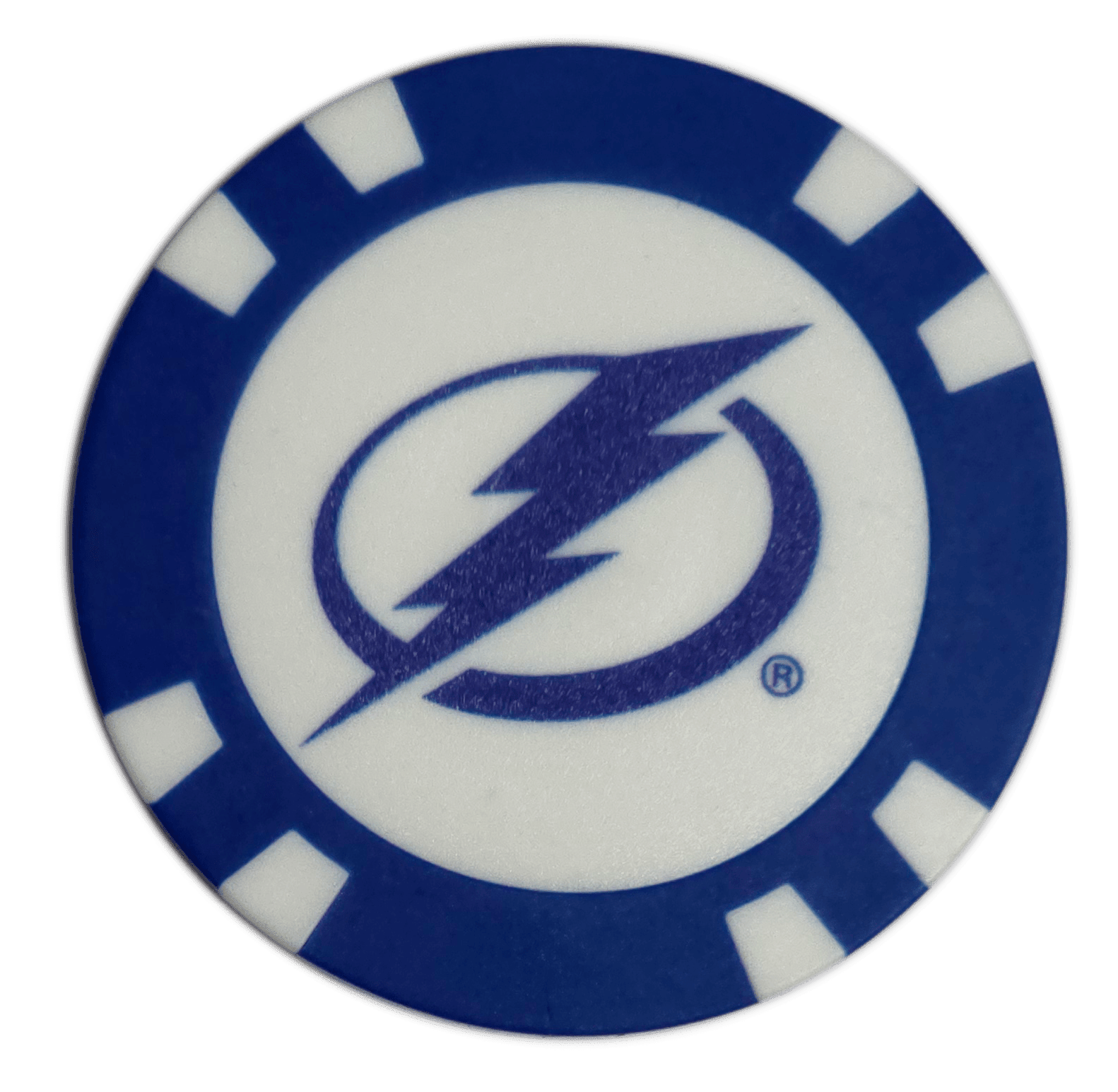 Officially Licensed Tampa Bay Lightning Poker Chip Golf Ball Marker - Black Girl Golf