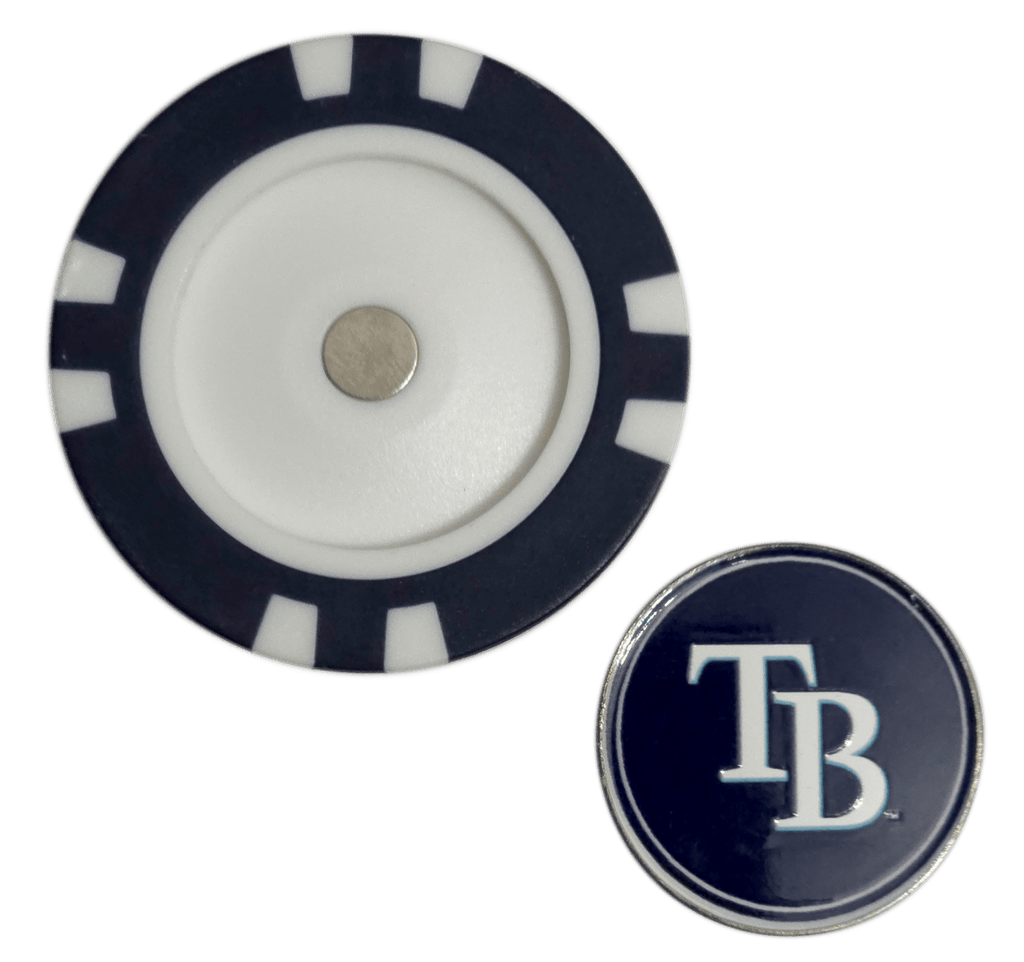 Officially Licensed Tampa Bay Rays Poker Chip Golf Ball Marker - Black Girl Golf