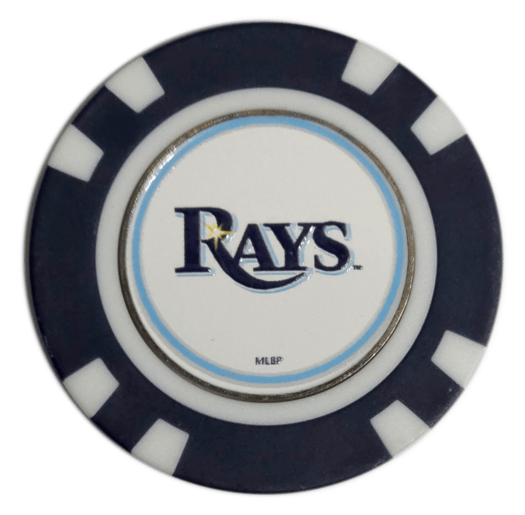 Officially Licensed Tampa Bay Rays Poker Chip Golf Ball Marker - Black Girl Golf