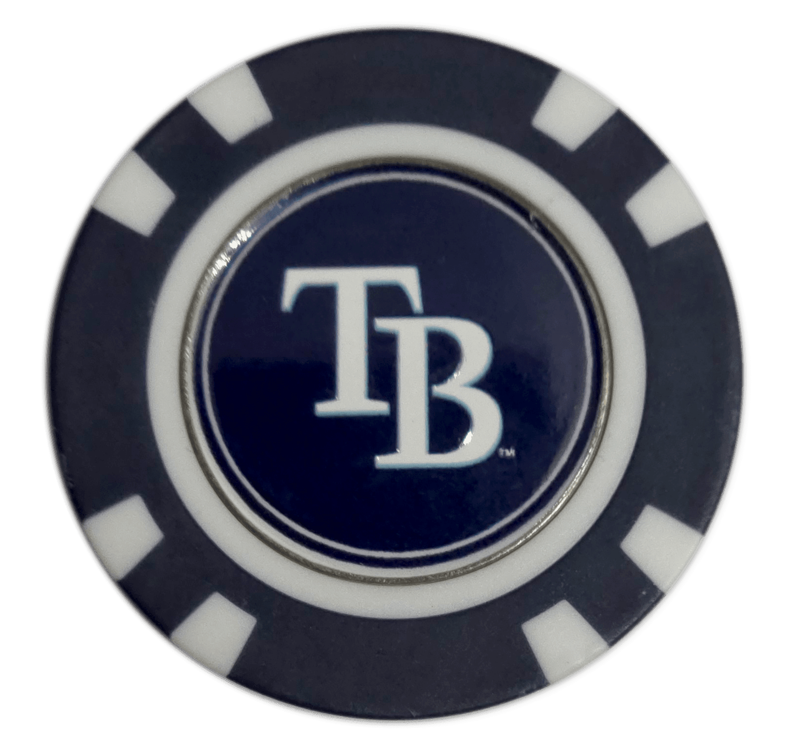 Officially Licensed Tampa Bay Rays Poker Chip Golf Ball Marker - Black Girl Golf