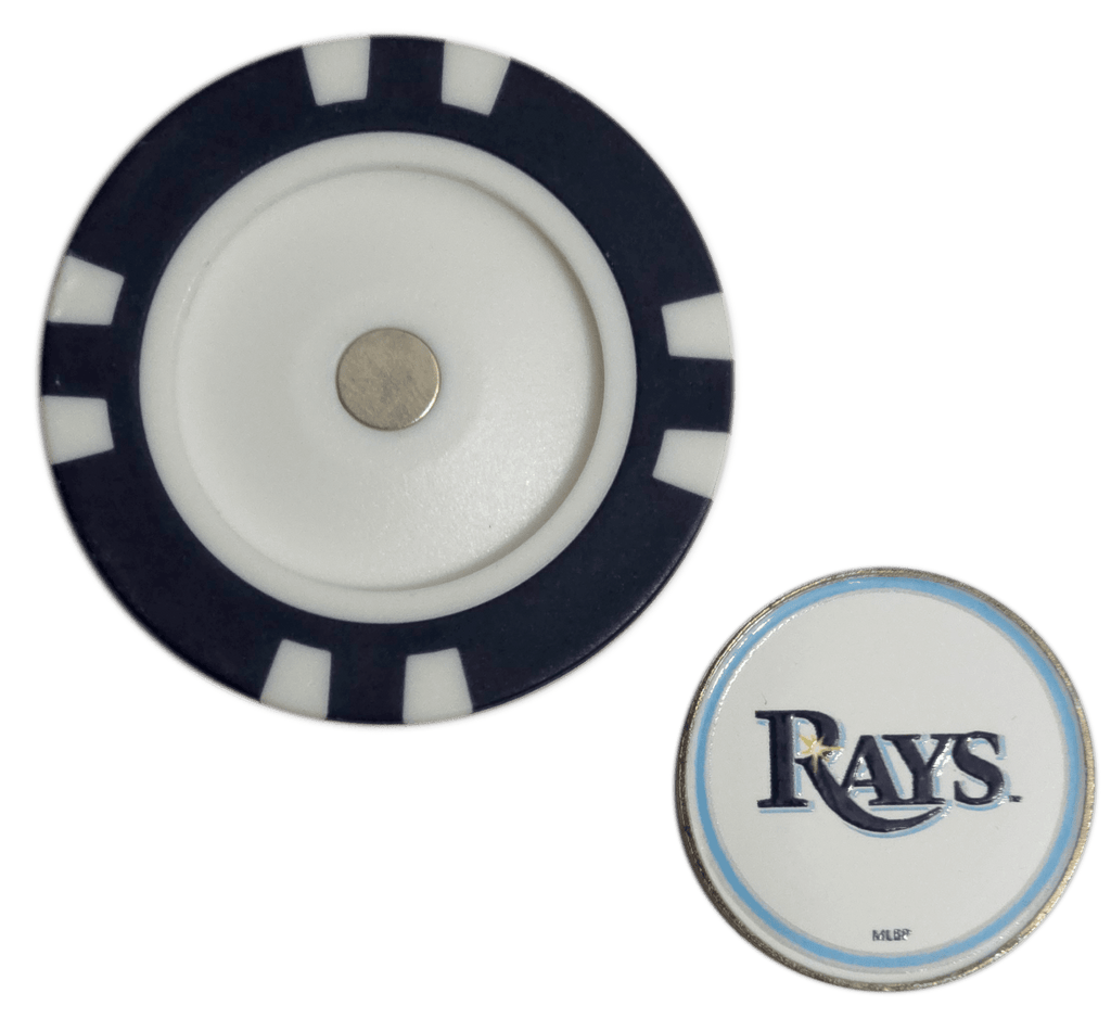 Officially Licensed Tampa Bay Rays Poker Chip Golf Ball Marker - Black Girl Golf