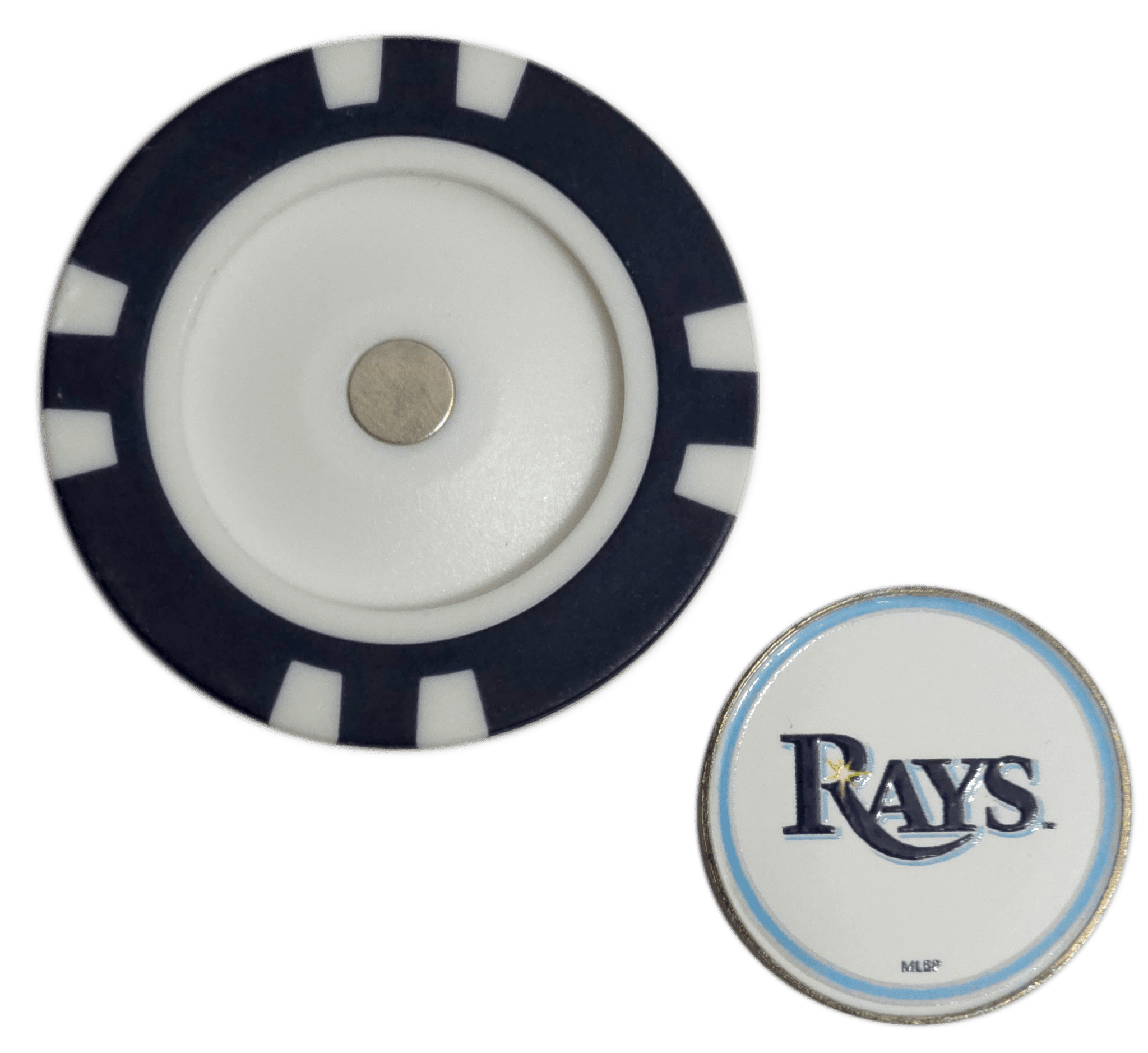 Officially Licensed Tampa Bay Rays Poker Chip Golf Ball Marker - Black Girl Golf