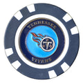 Officially Licensed Tennessee Titans Poker Chip Ball Marker - Black Girl Golf