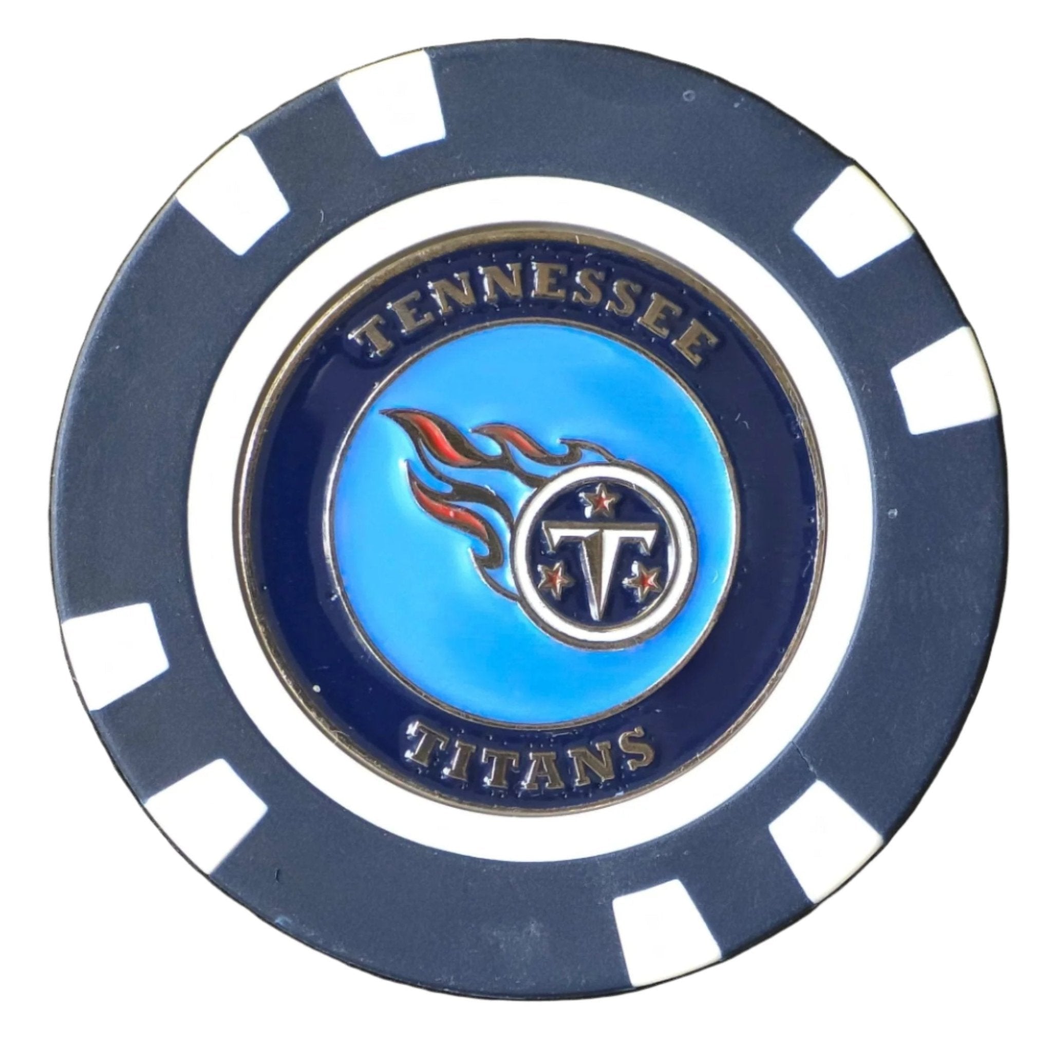 Officially Licensed Tennessee Titans Poker Chip Ball Marker - Black Girl Golf