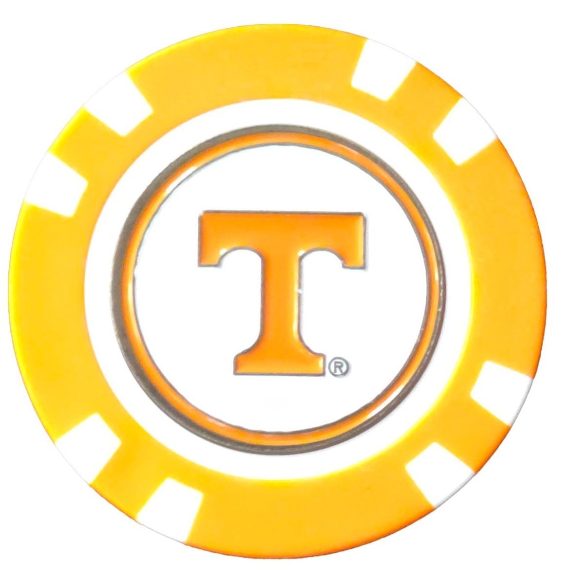 Officially Licensed Tennessee Volunteers Poker Chip Ball Marker - Black Girl Golf