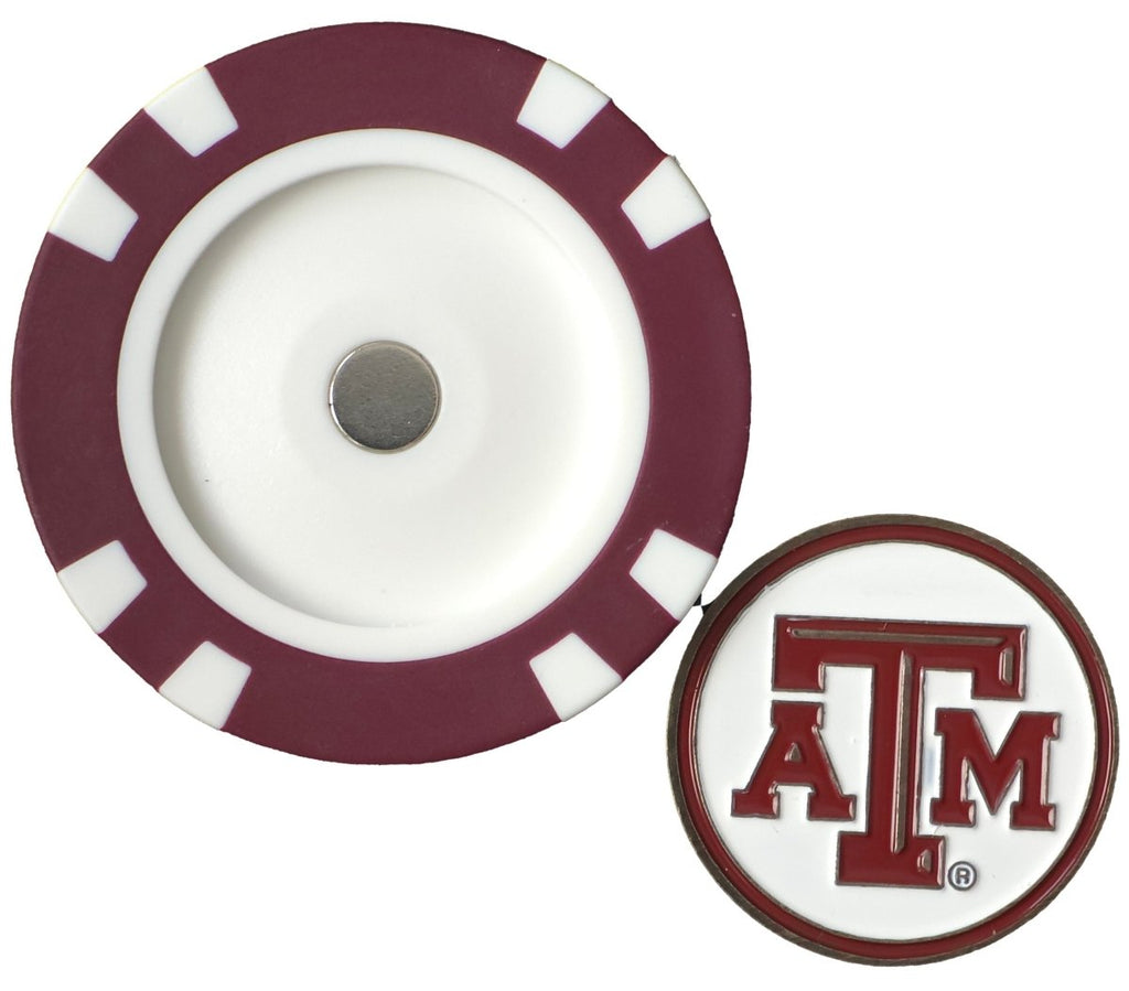 Officially Licensed Texas A&M Aggies Poker Chip Ball Marker - Black Girl Golf