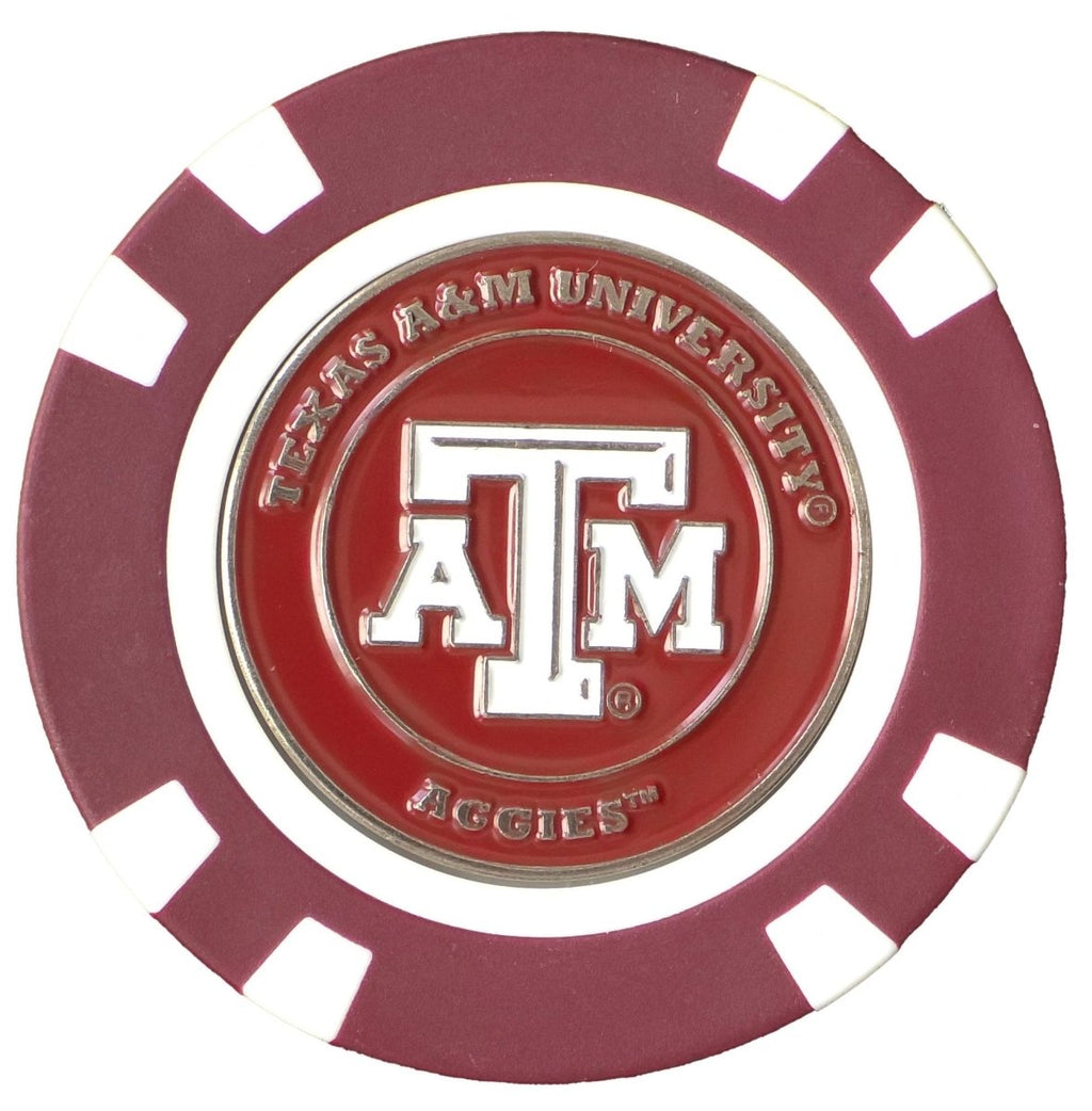 Officially Licensed Texas A&M Aggies Poker Chip Ball Marker - Black Girl Golf