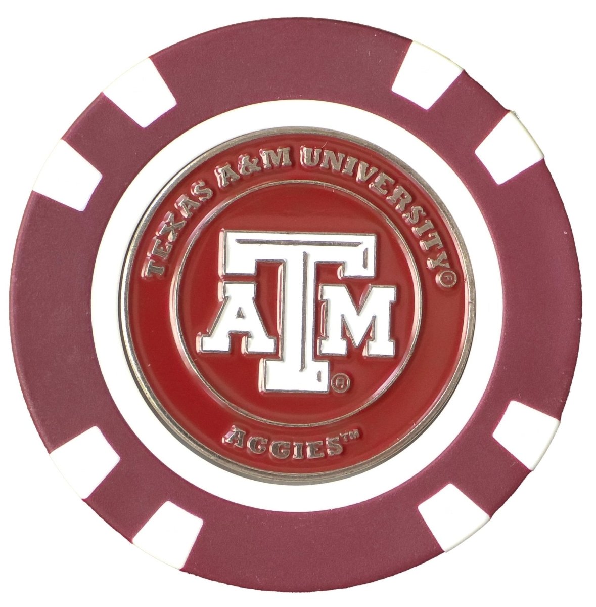 Officially Licensed Texas A&M Aggies Poker Chip Ball Marker - Black Girl Golf