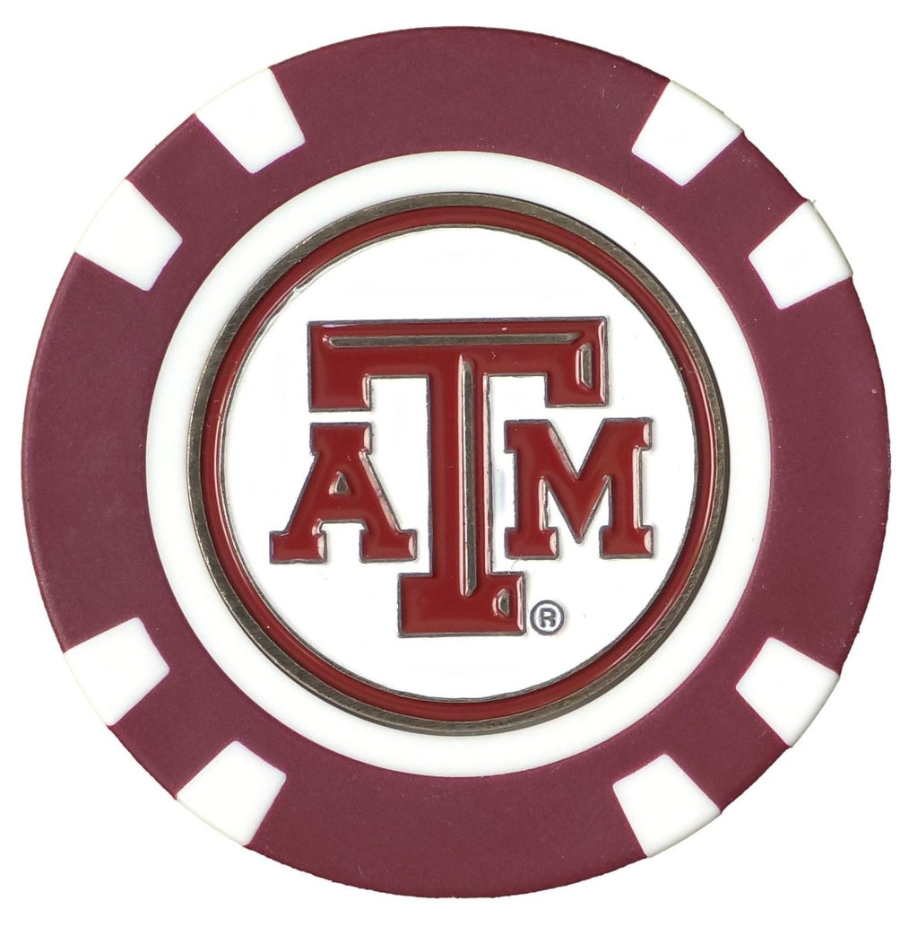 Officially Licensed Texas A&M Aggies Poker Chip Ball Marker - Black Girl Golf
