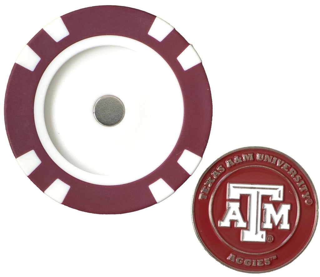 Officially Licensed Texas A&M Aggies Poker Chip Ball Marker - Black Girl Golf