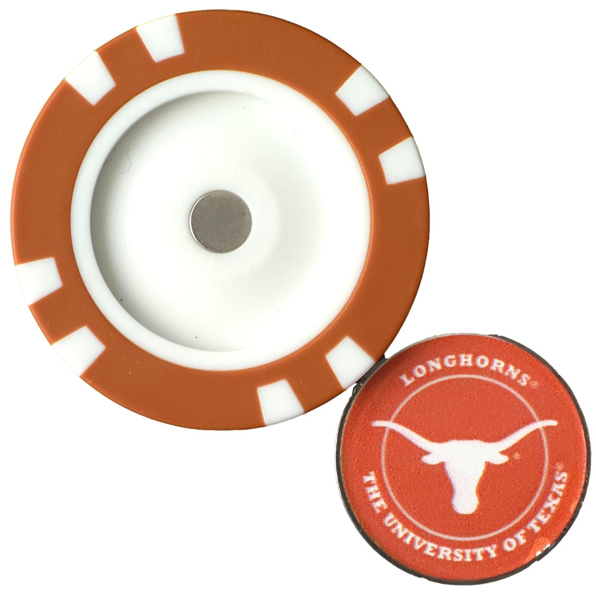 Officially Licensed Texas Longhorns Poker Chip Ball Marker - Black Girl Golf