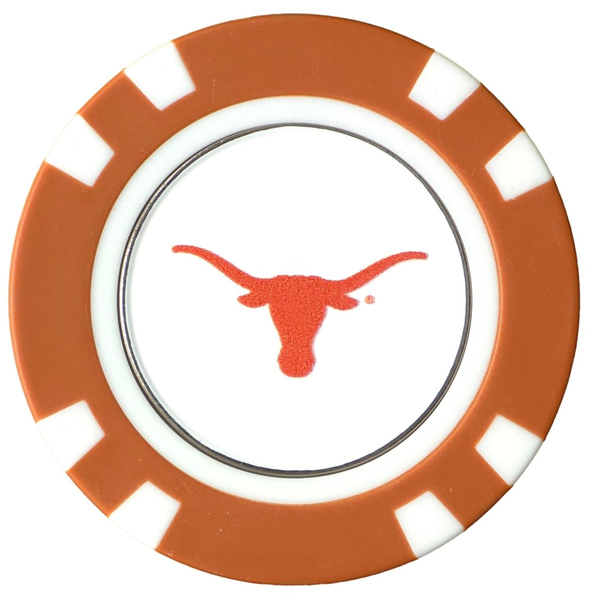 Officially Licensed Texas Longhorns Poker Chip Ball Marker - Black Girl Golf
