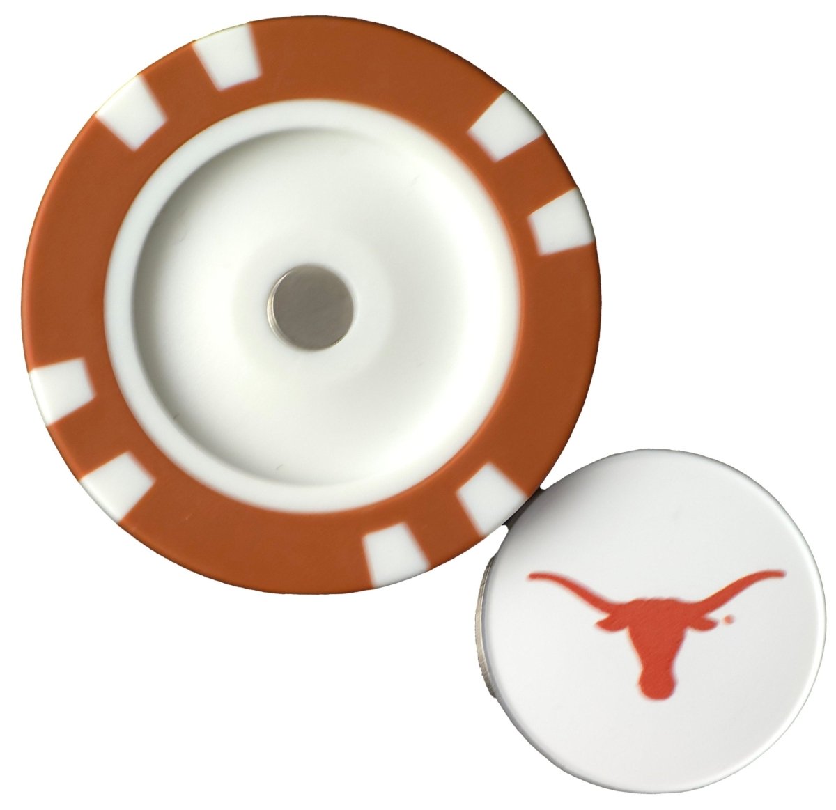 Officially Licensed Texas Longhorns Poker Chip Ball Marker - Black Girl Golf