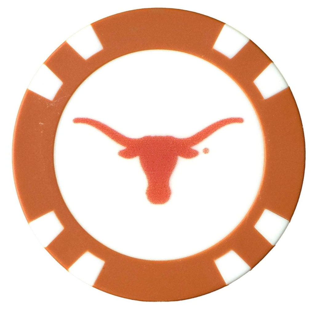 Officially Licensed Texas Longhorns Poker Chip Ball Marker - Black Girl Golf