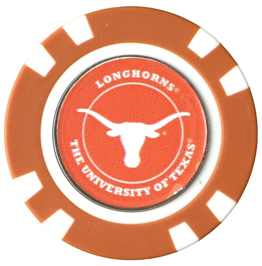 Officially Licensed Texas Longhorns Poker Chip Ball Marker - Black Girl Golf