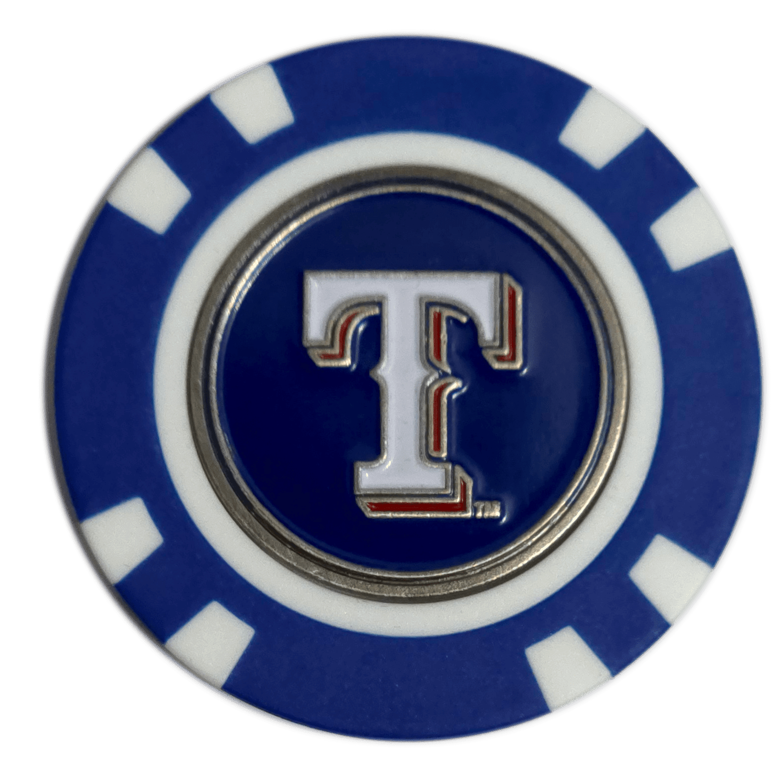 Officially Licensed Texas Rangers Poker Chip Golf Ball Marker - Black Girl Golf