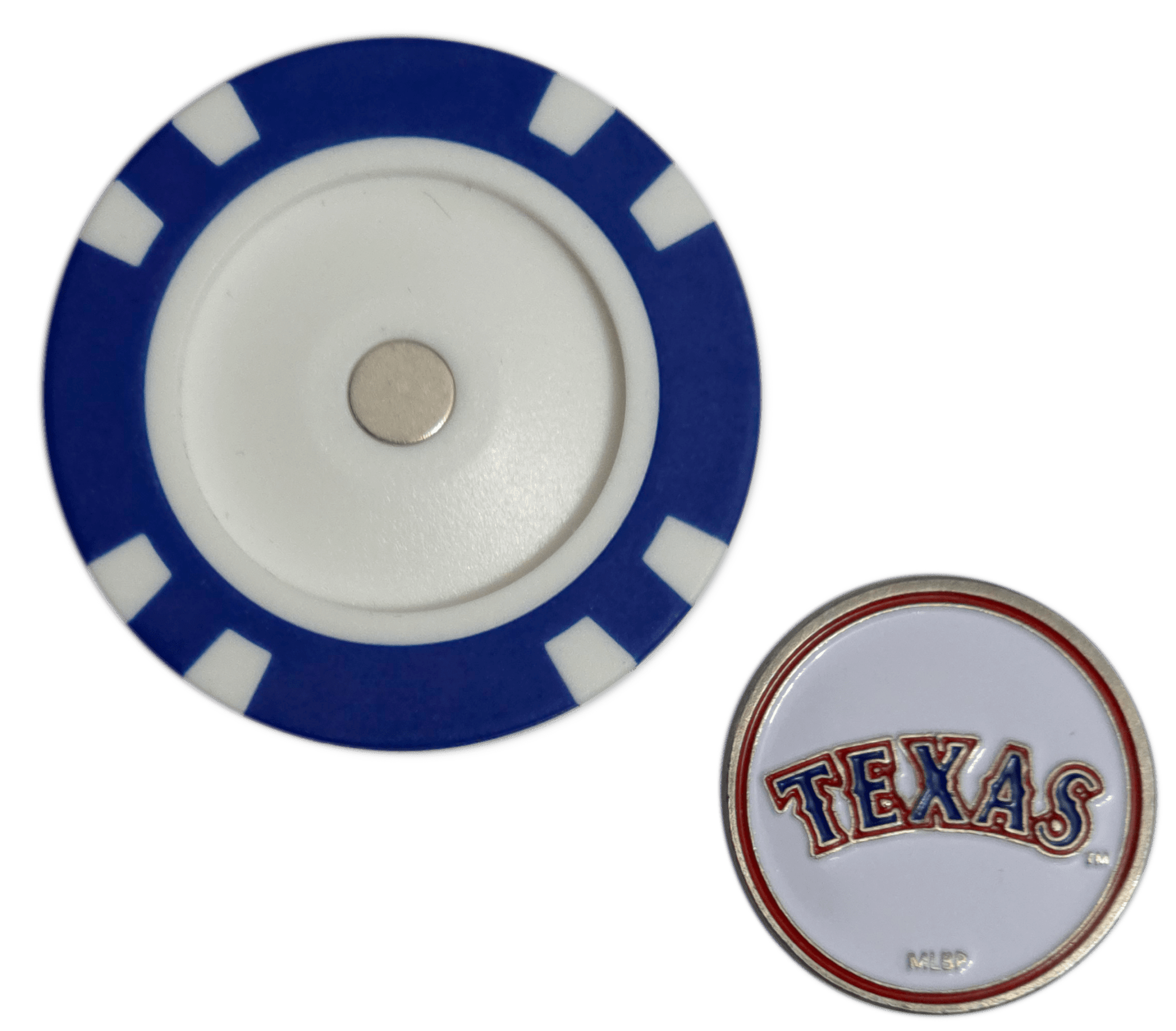 Officially Licensed Texas Rangers Poker Chip Golf Ball Marker - Black Girl Golf