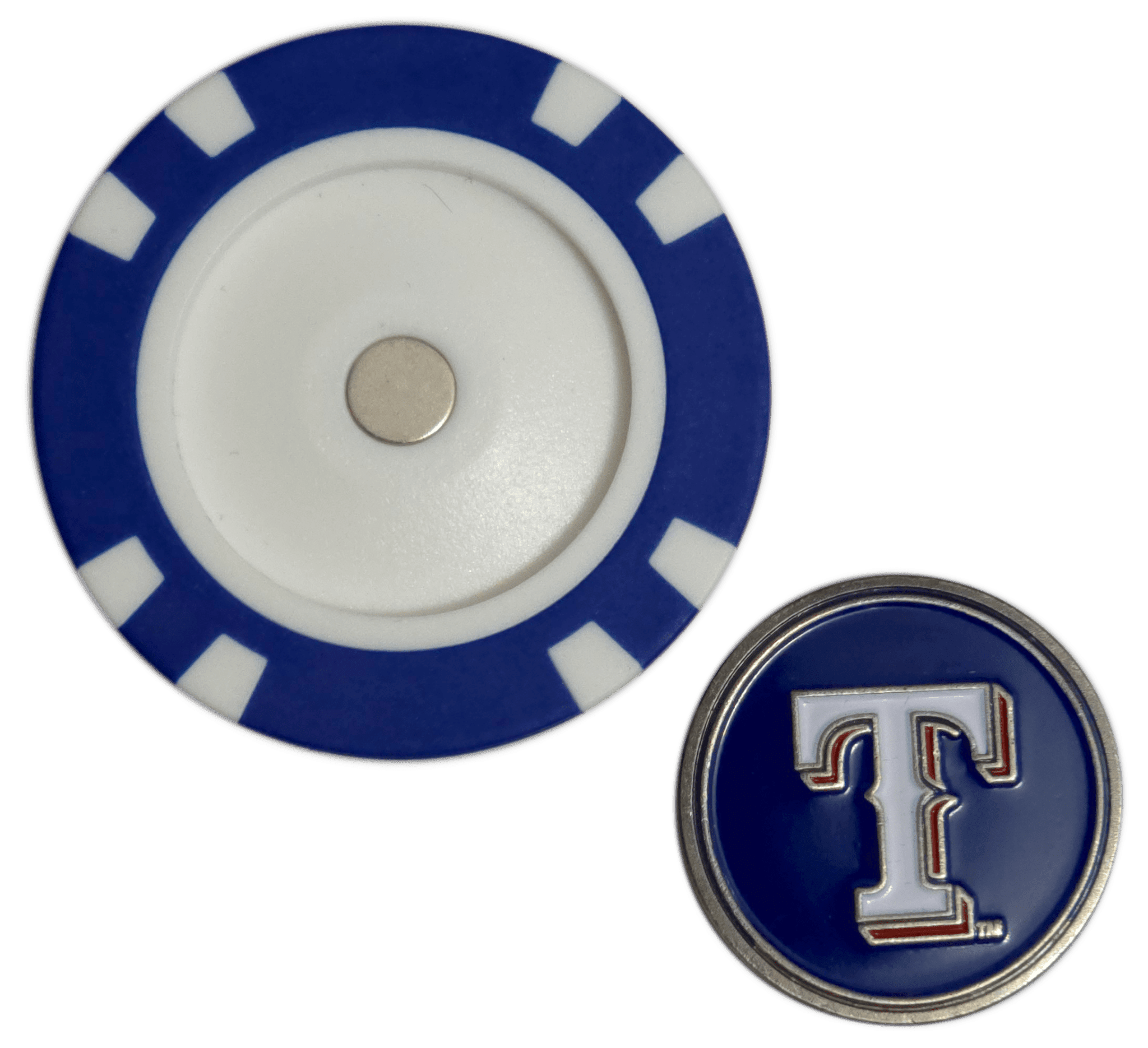 Officially Licensed Texas Rangers Poker Chip Golf Ball Marker - Black Girl Golf