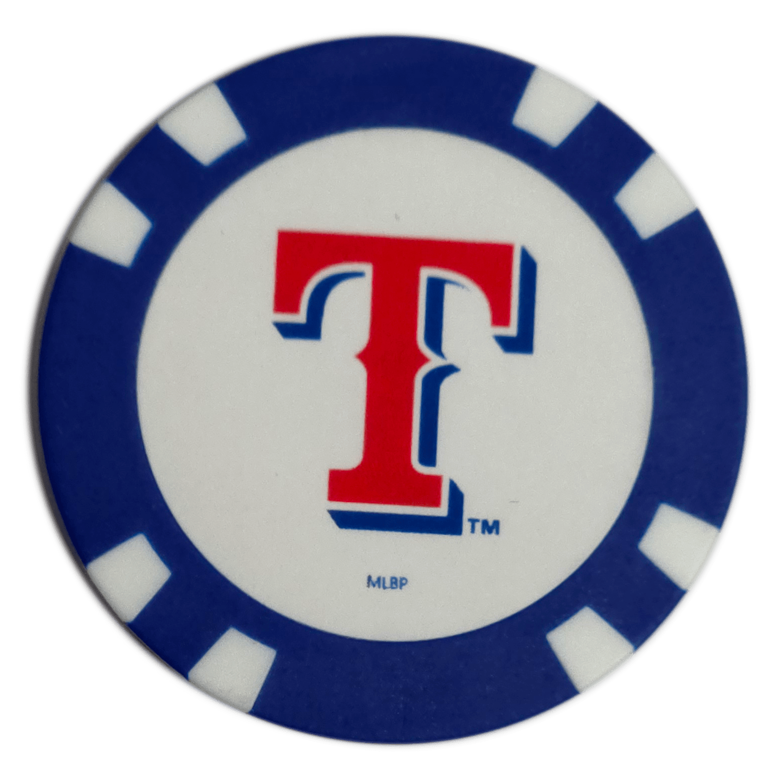 Officially Licensed Texas Rangers Poker Chip Golf Ball Marker - Black Girl Golf