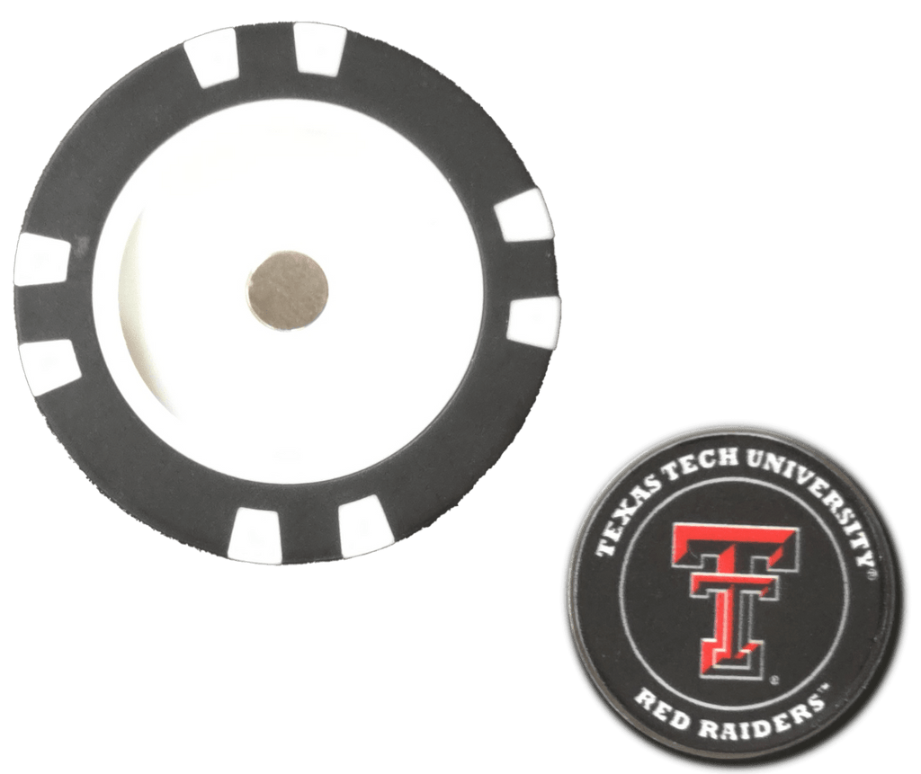 Officially Licensed Texas Tech Red Raiders Poker Chip Ball Marker - Black Girl Golf