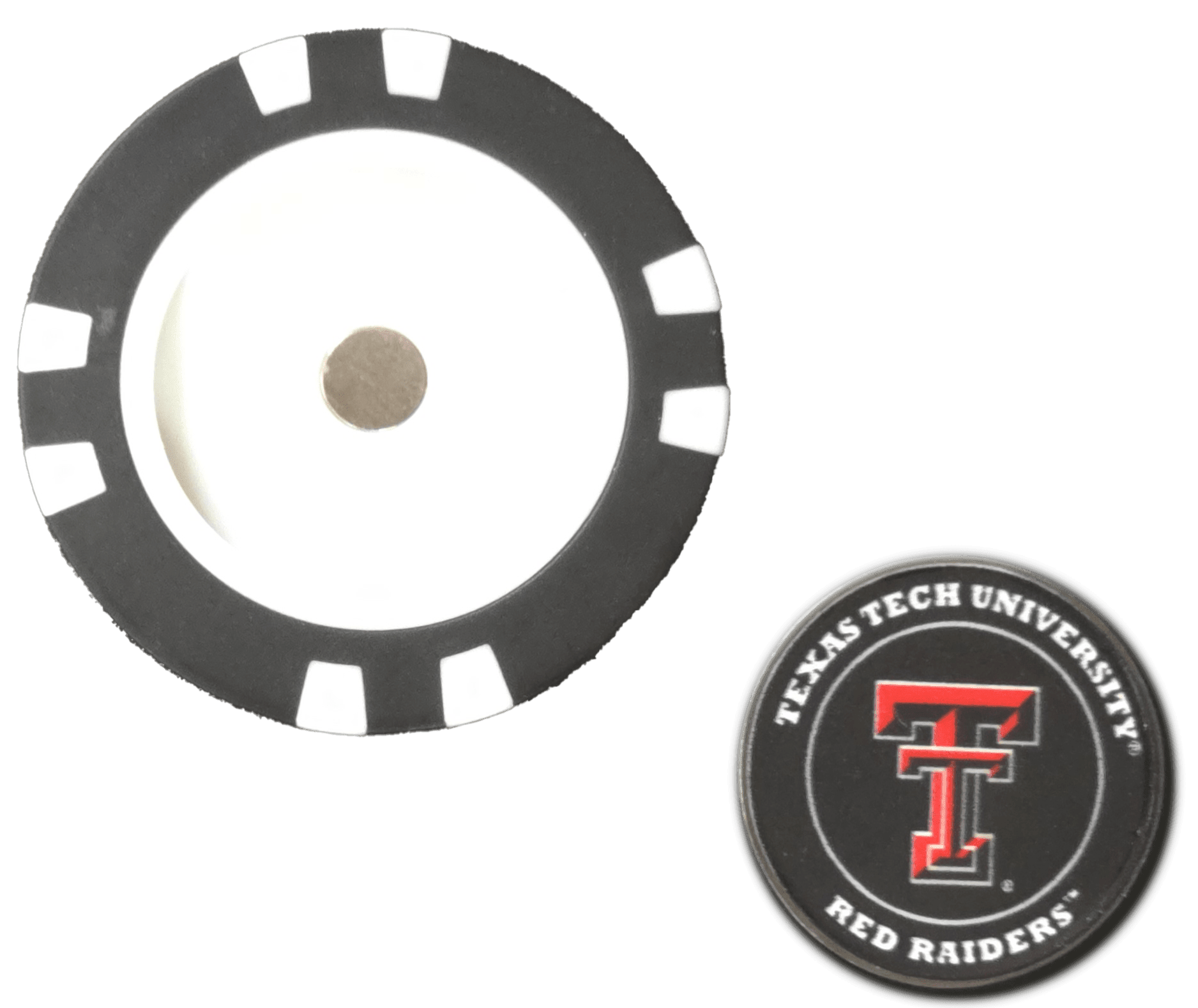 Officially Licensed Texas Tech Red Raiders Poker Chip Ball Marker - Black Girl Golf