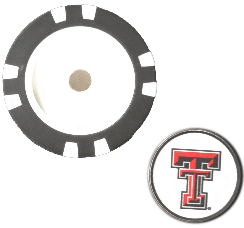 Officially Licensed Texas Tech Red Raiders Poker Chip Ball Marker - Black Girl Golf