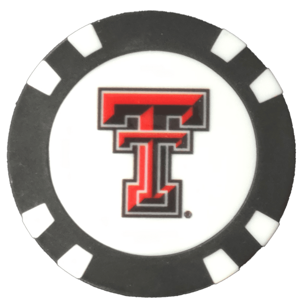 Officially Licensed Texas Tech Red Raiders Poker Chip Ball Marker - Black Girl Golf