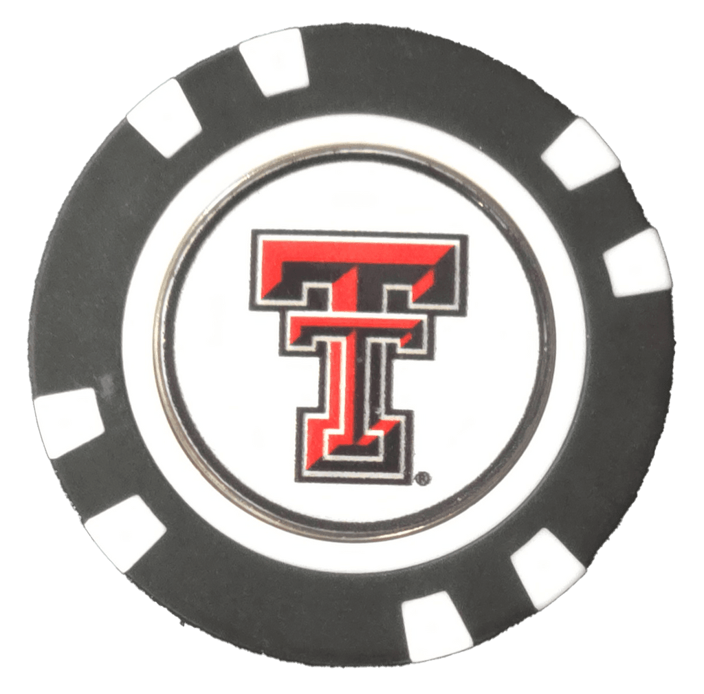 Officially Licensed Texas Tech Red Raiders Poker Chip Ball Marker - Black Girl Golf
