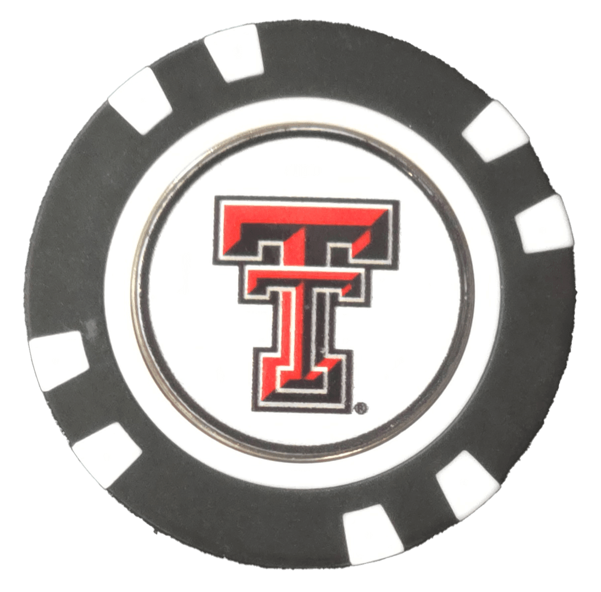 Officially Licensed Texas Tech Red Raiders Poker Chip Ball Marker - Black Girl Golf