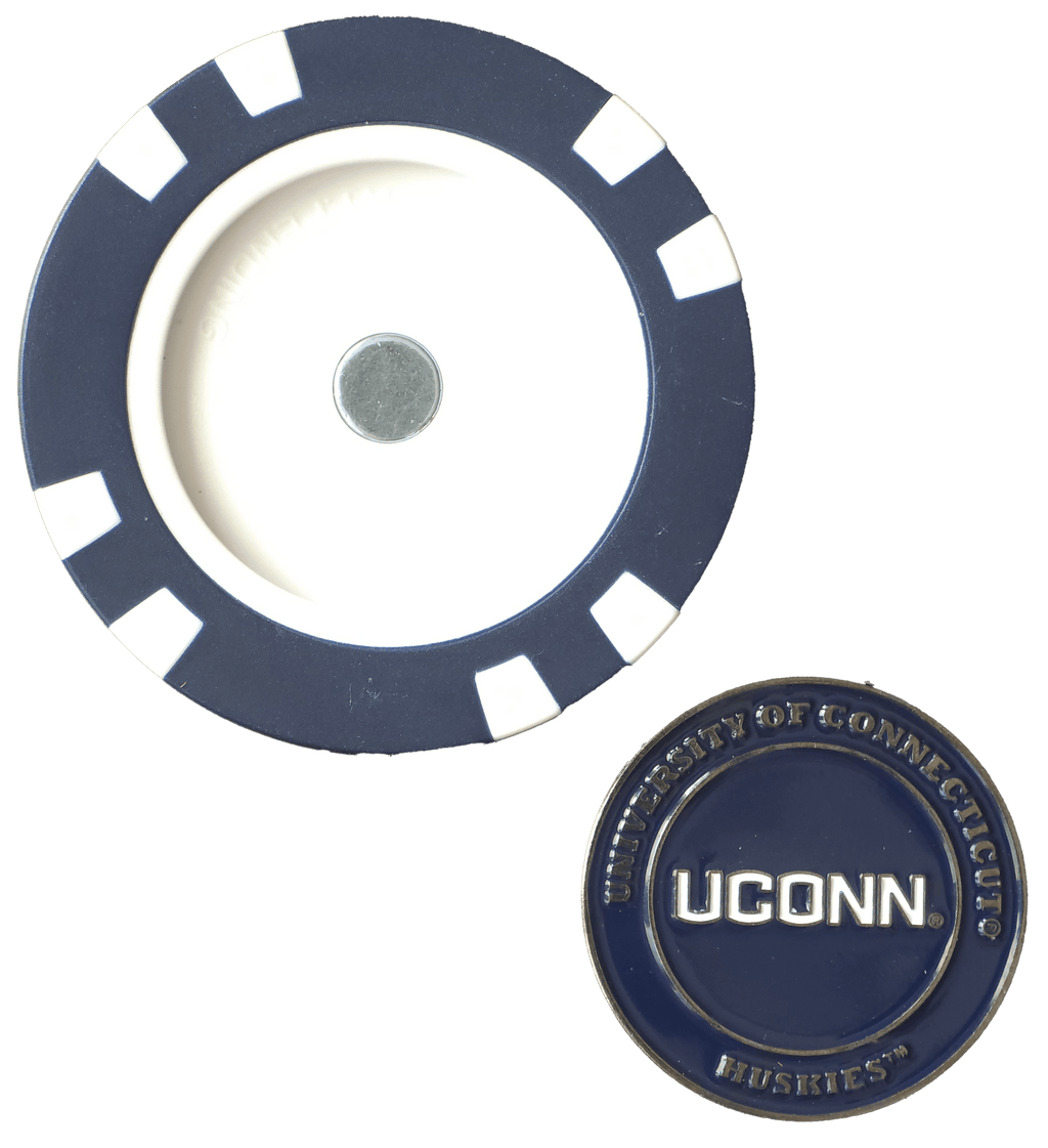 Officially Licensed UConn Huskies Poker Chip Ball Marker - Black Girl Golf