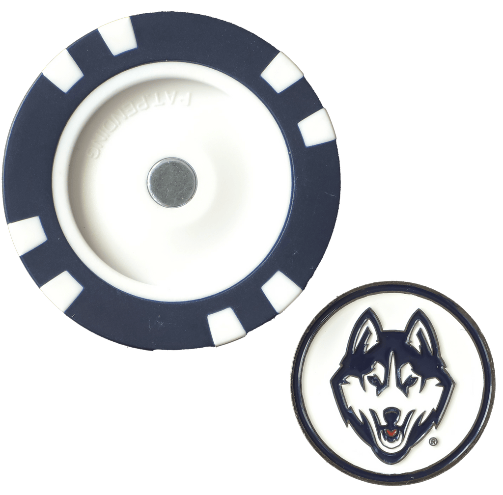 Officially Licensed UConn Huskies Poker Chip Ball Marker - Black Girl Golf