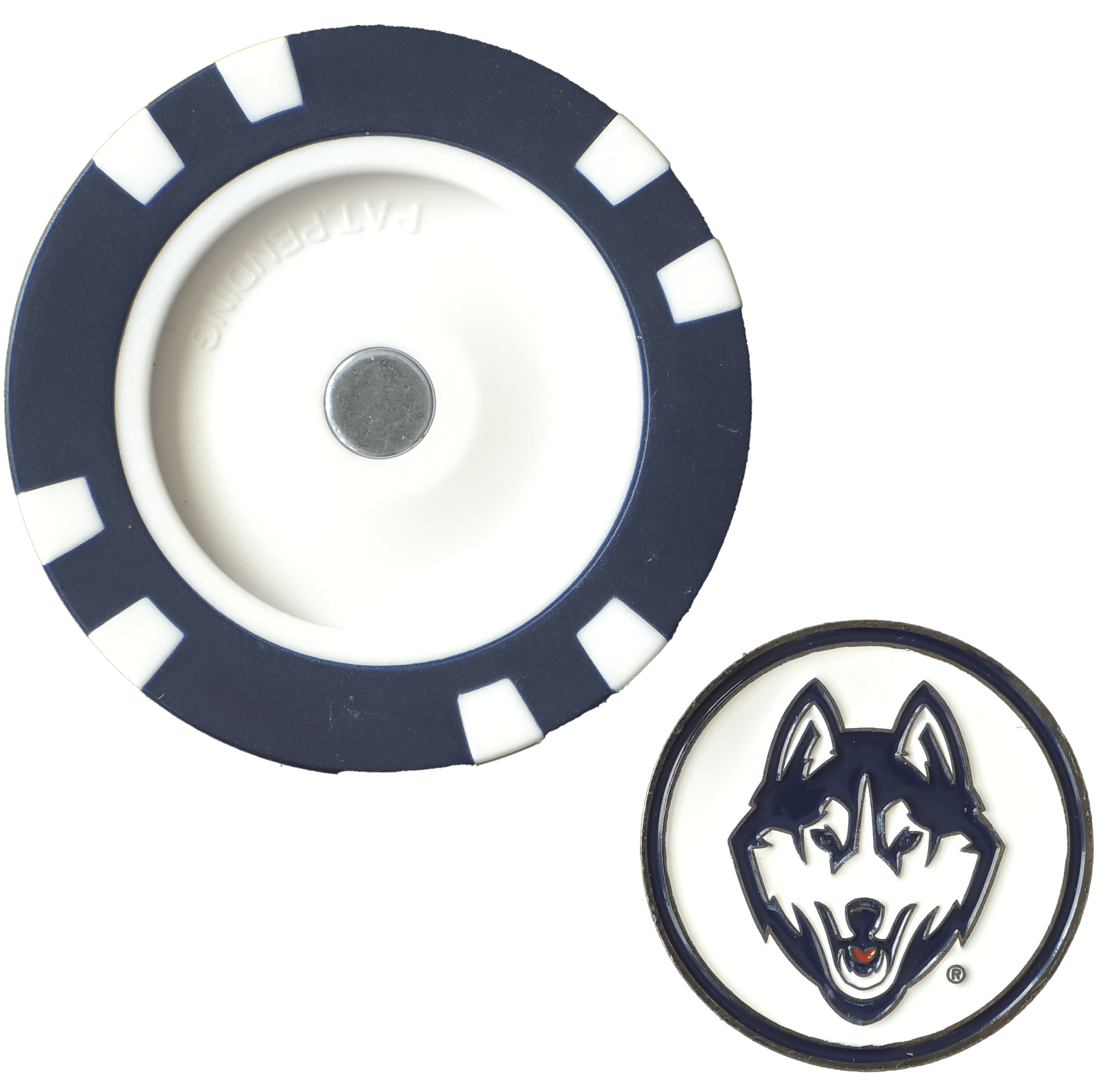 Officially Licensed UConn Huskies Poker Chip Ball Marker - Black Girl Golf