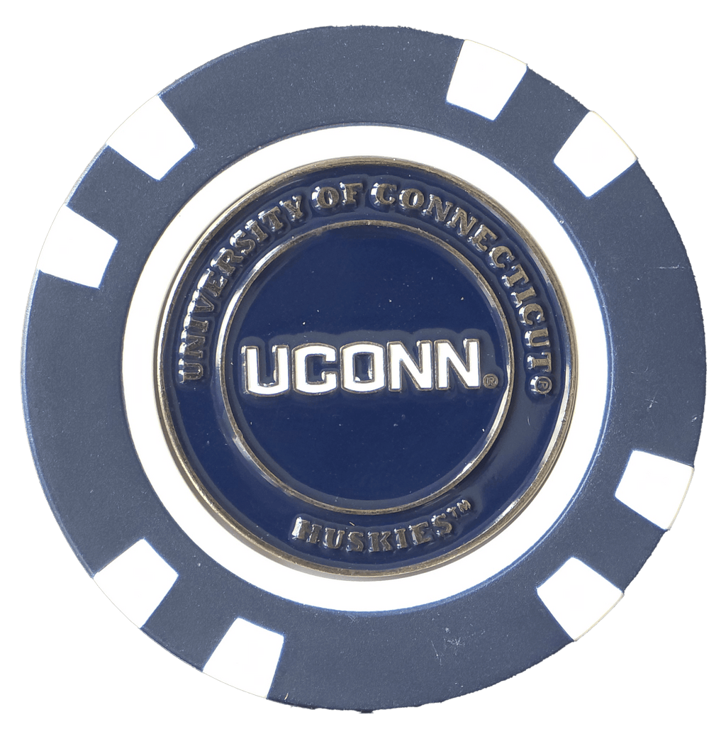 Officially Licensed UConn Huskies Poker Chip Ball Marker - Black Girl Golf