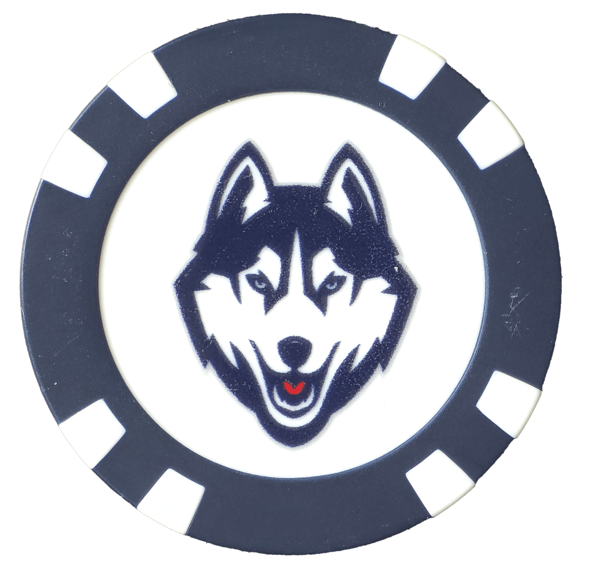 Officially Licensed UConn Huskies Poker Chip Ball Marker - Black Girl Golf