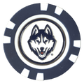 Officially Licensed UConn Huskies Poker Chip Ball Marker - Black Girl Golf