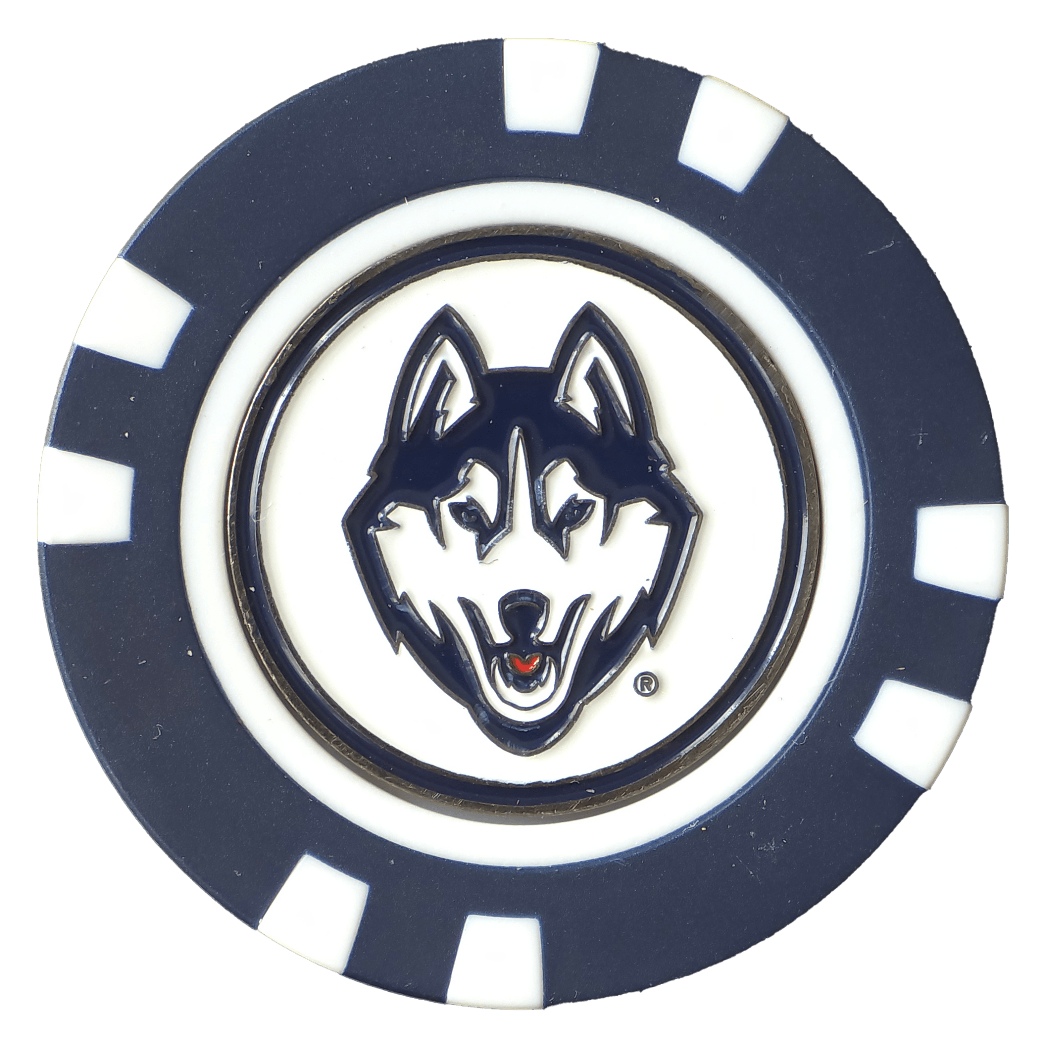 Officially Licensed UConn Huskies Poker Chip Ball Marker - Black Girl Golf